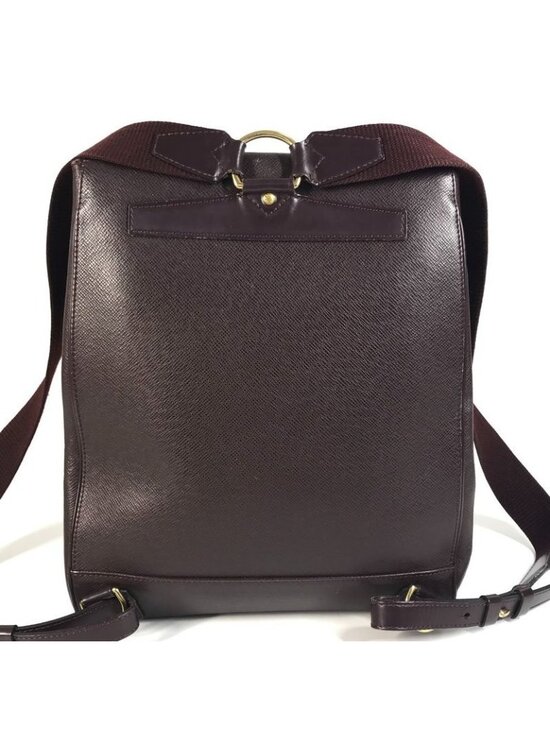 Louis Vuitton Backpack Cass Ia Taiga Leather Acajou Wine Red main image 6